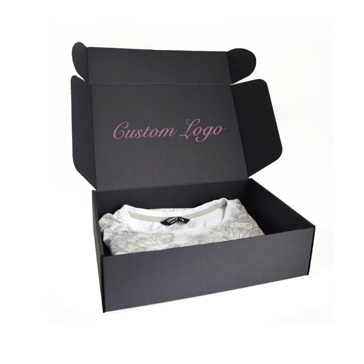 Пользовательская печать логотипа Роскошный бренд Мужская одежда Футболка Упаковка Коробка для доставки Женский сексуальный бюстгальтер Упаковочные бумажные коробки для нижнего белья
