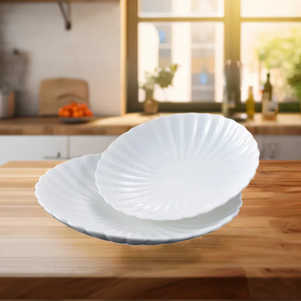 Производство Chaozhou оптовая продажа свадебных белых фарфоровых керамических круглых обеденных тарелок для ресторана отеля