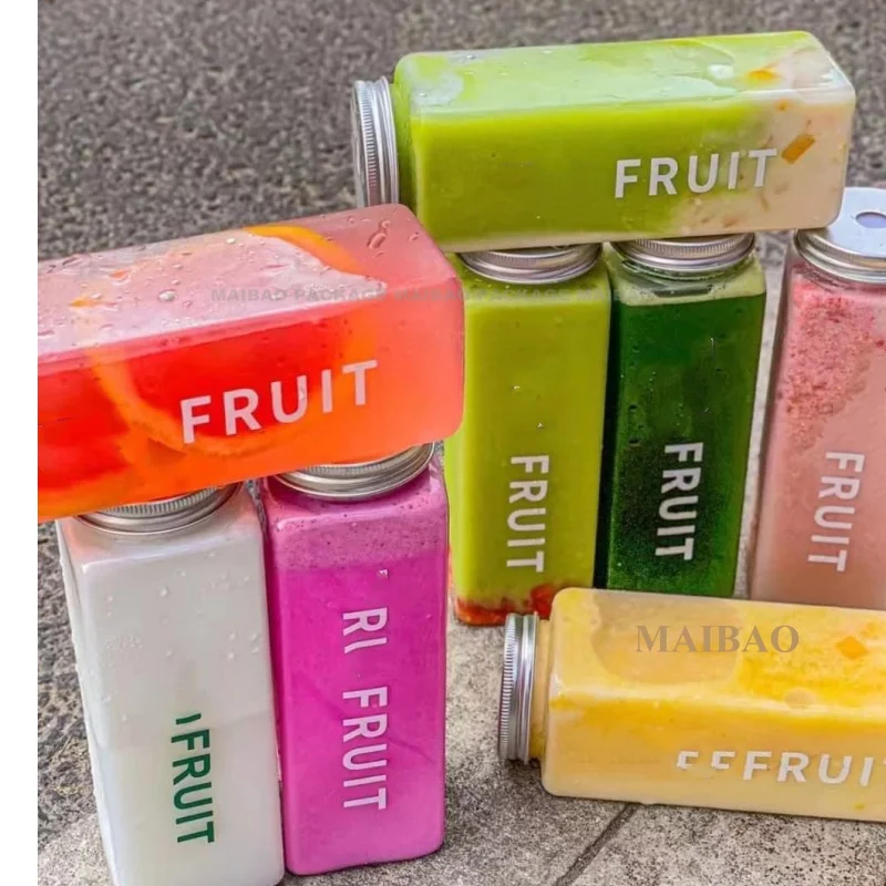 Пластиковые банки для домашних животных OEM с логотипом Банки для домашних животных + алюминиевая крышка 250 мл 330 мл 500 мл 650 мл Пластиковая бутылка Дешевые пластиковые банки с пузырьковым чаем