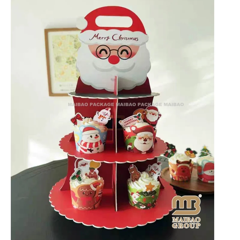 Оптовые дешевые подставки для десертного торта, свадебная коробка для упаковки пищевых продуктов с ручкой, печатная на заказ, подставка для послеобеденного чая, высокая коробка для торта