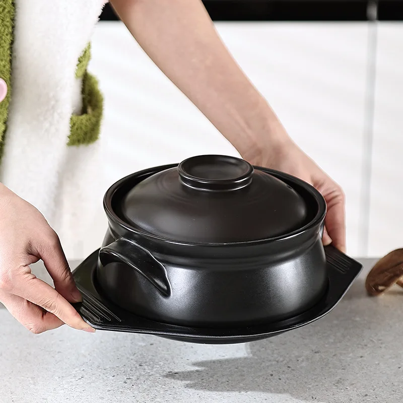 Hot Sale Large Korean Bibimbap Stone Pot Factory Direct Cooking Pot with Packaging Commercial Restaurant