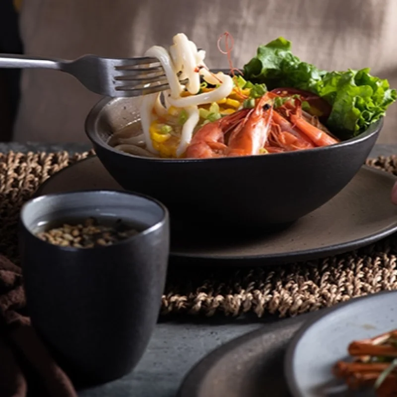 Керамическая фабрика Чаочжоу, японский обеденный сервиз, ресторанная посуда, обеденный сервиз, керамическая тарелка и чаша, набор столовой посуды для ресторана