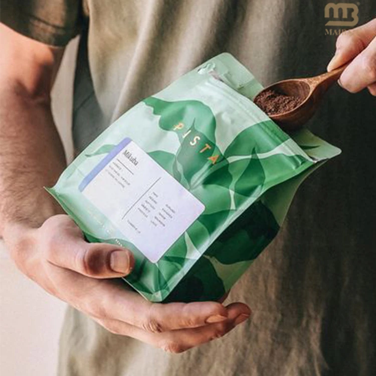 Арабские пакеты для растворимого кофе с логотипом, пакеты для кофе с блочным дном, пакеты для кофе на заказ с клапаном и застежкой-молнией