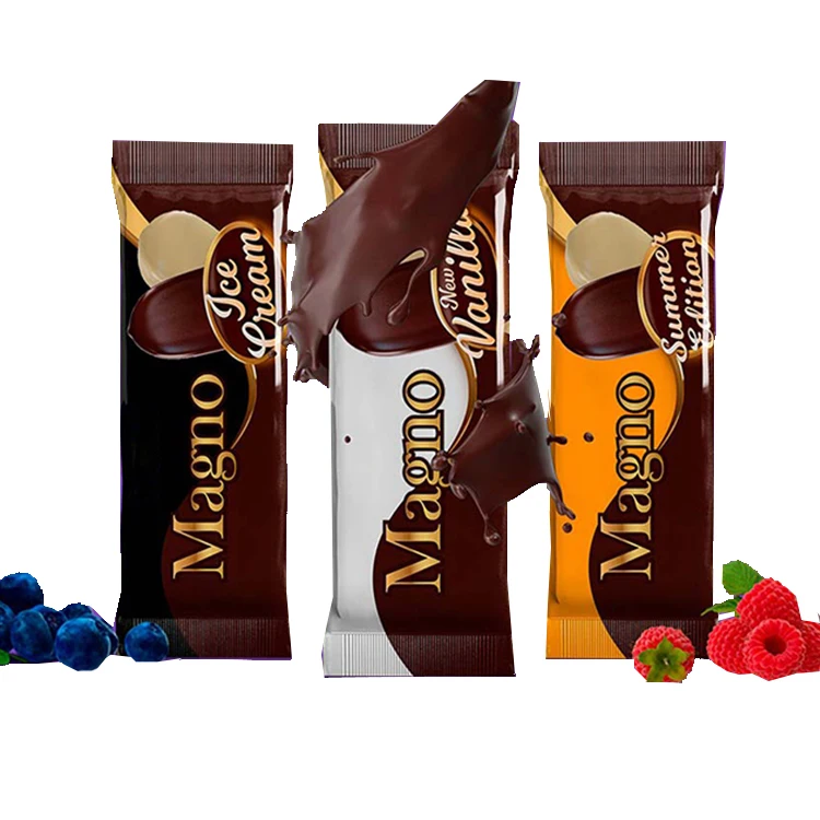 Оптовая продажа напечатанного на заказ размера логотипа экологически чистые устойчивые биоразлагаемые пластиковые пакеты для мороженого пакеты для упаковки мороженого