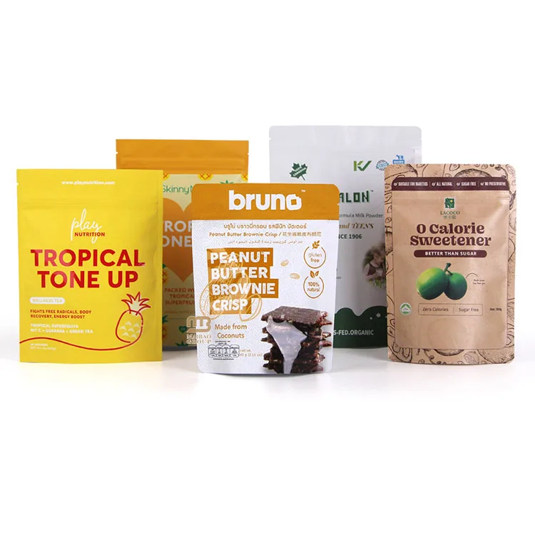 Изготовленная на заказ пищевая сумка-стойка, сумка для специй, закрывающаяся пластиковая сумка на молнии для упаковки приправ, порошка, сумка из алюминиевой фольги, сумка для приправ