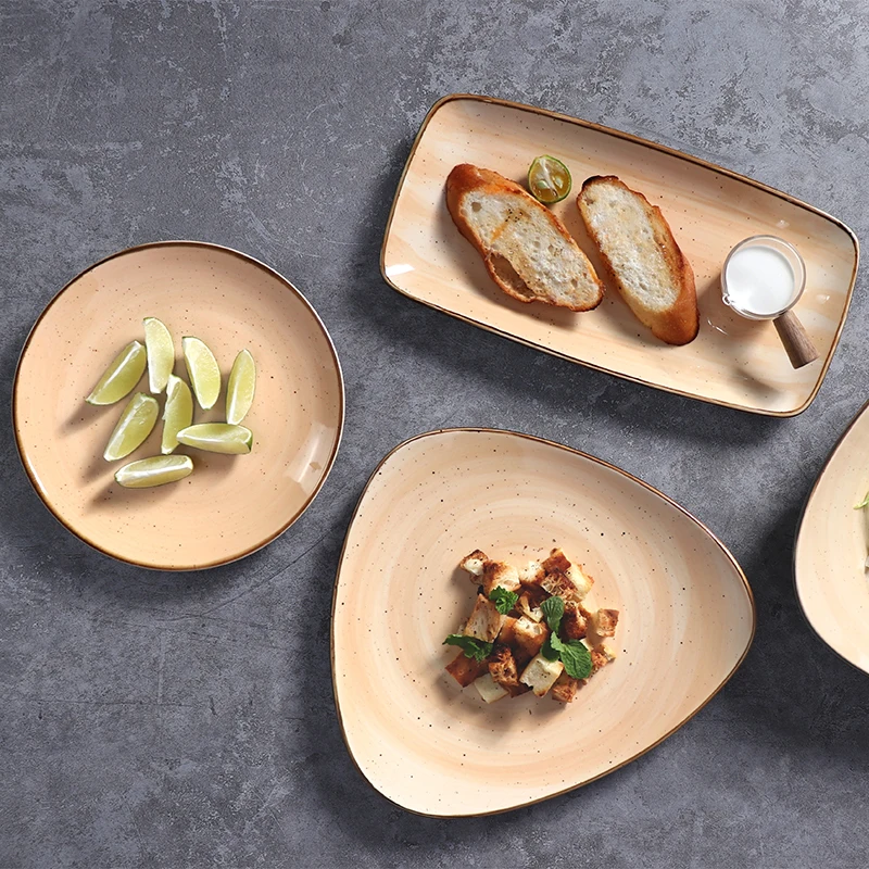 Оптовые тарелки для вечеринок, фарфоровая посуда, тарелки с логотипом для ресторана, тарелки для ресторана