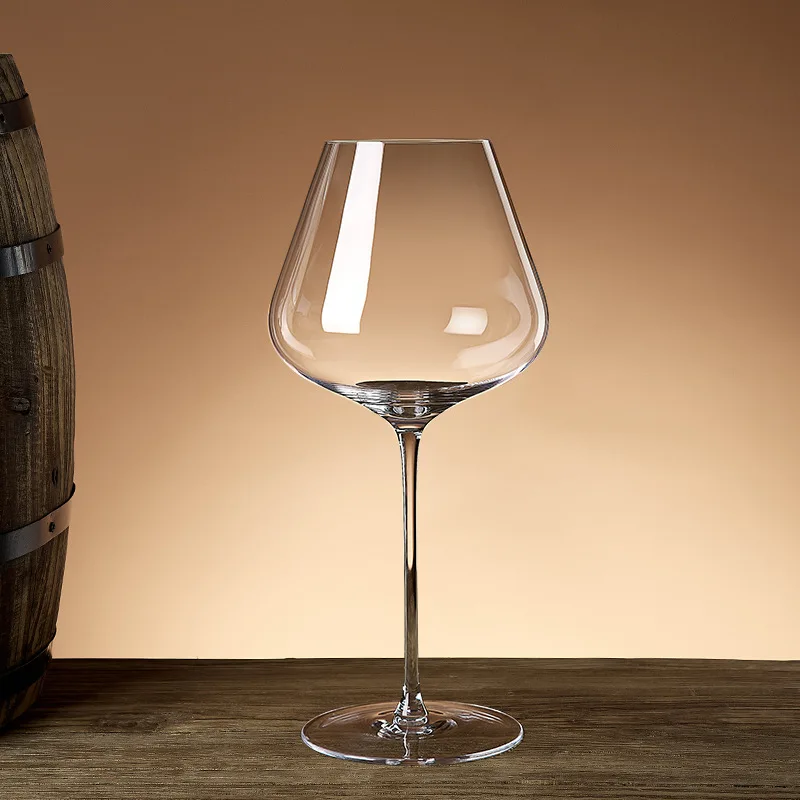 Прозрачные бордовые стаканы для питья ручной работы, кристально чистые, большая емкость, 450/560 мл, бокал для вина, оптовая продажа