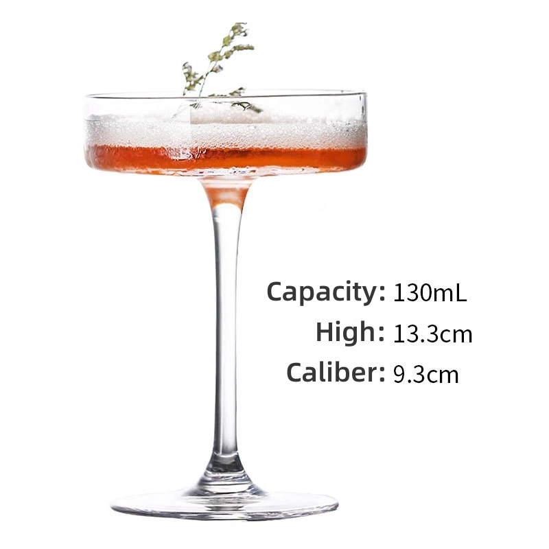 Factory Wholesale Price Creative Glass Cocktail Cup Martini Goblet Champagne Cup Personalized Bar Cup
