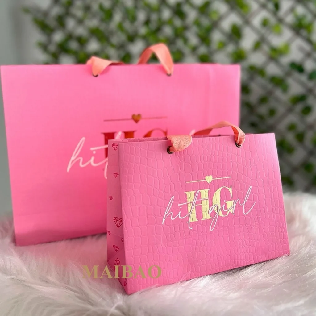 Матовый черный розовый с принтом на заказ, роскошный бутик ювелирных изделий, упаковка для покупок, розничная торговля, картонная бумага с широким дном, европейский подарочный пакет