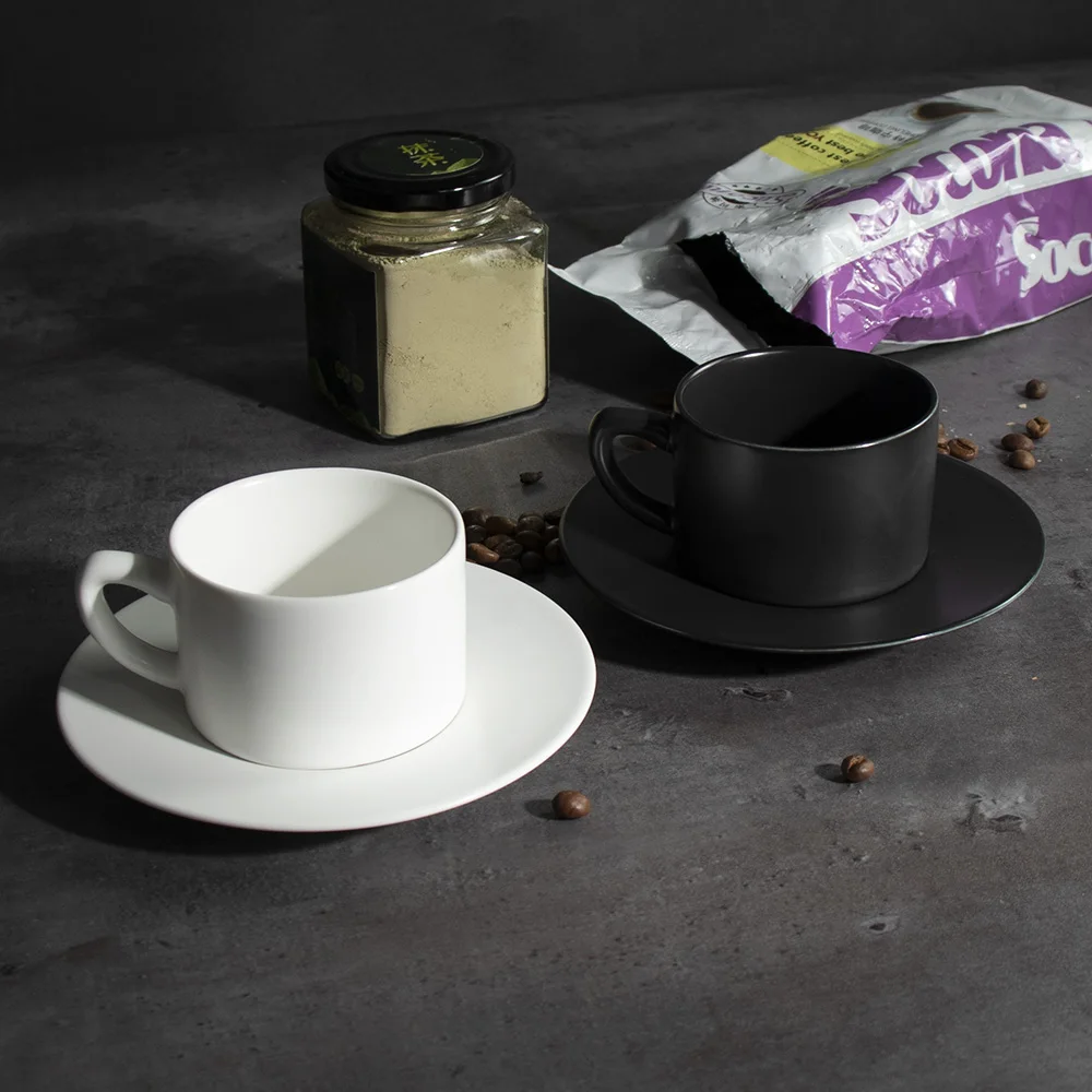 Чашка Кофе Чайный Сервиз Вспенивающая Чашка Кофе Эспрессо Дымящаяся Белая Фарфоровая Кофейная Чашка