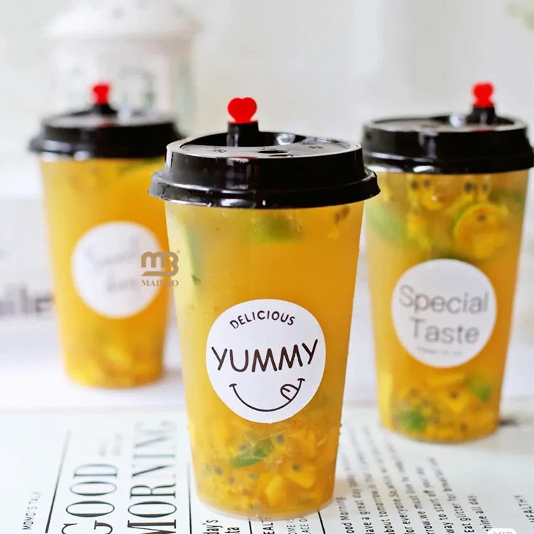 Оптовая продажа сок кофе 12 унций 14 унций пластиковый стаканчик с логотипом индивидуальный логотип печатный одноразовый пузырьковый чай боба ПП пластиковые стаканчики 350 мл