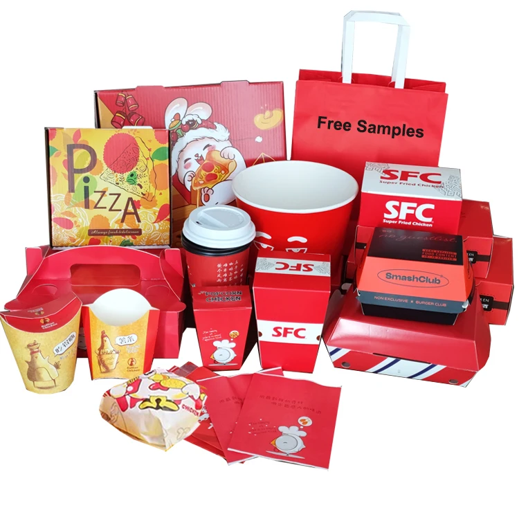 Коричневая коробка для доставки пиццы с принтом на заказ, одноразовая коробка из крафт-гофрокартона на вынос, коробка для упаковки пищевых продуктов с жареной курицей, гамбургером