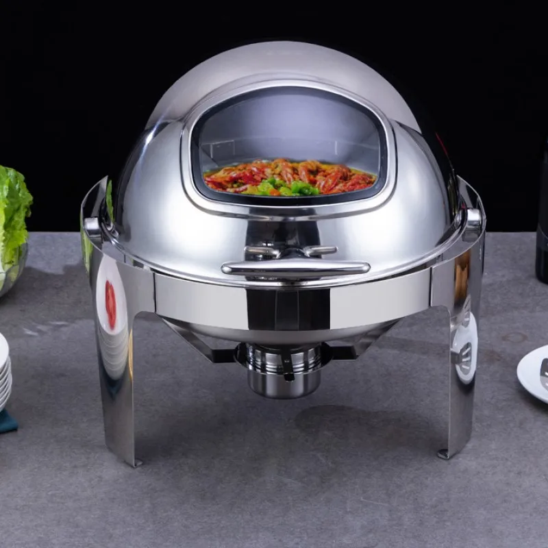 Заводская цена шведский стол подогреватель еды из нержавеющей стали круглый рулон жаровня плита жаровня мини-жаровня