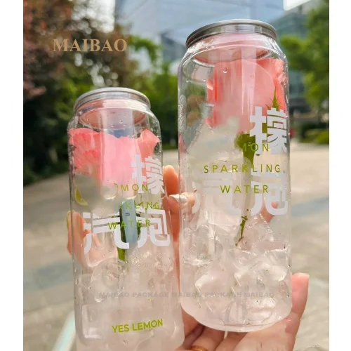 400 мл 500 мл пластиковые круглые пустые чашки для домашних животных с крышкой холодные напитки Боба чай с молоком сок прозрачные пластиковые бутылки для напитков