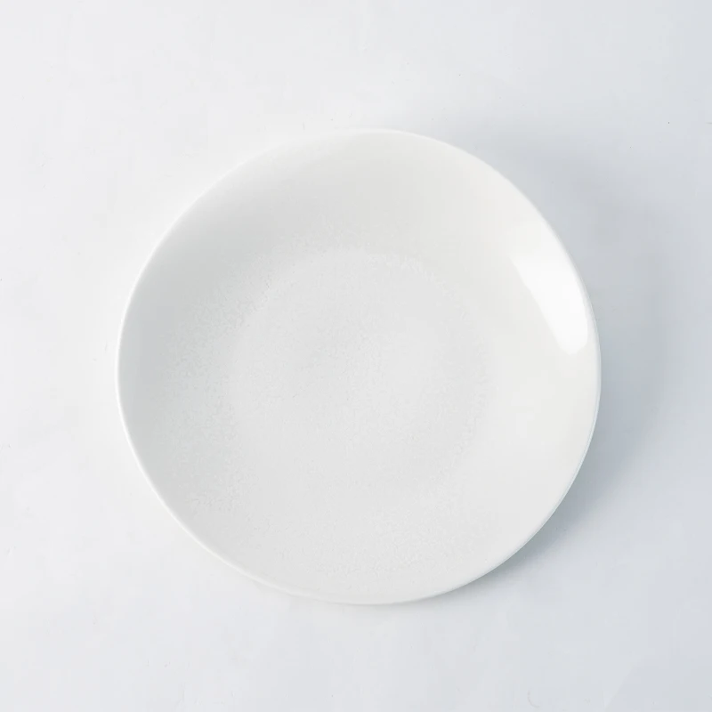 Посуда Chinabrett в скандинавском стиле, простая керамическая посуда, столовая посуда для ресторана, отеля, белая глазурованная фарфоровая посуда, наборы столовой посуды