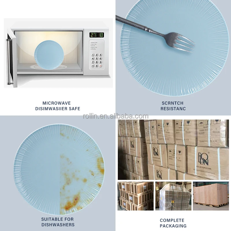 Предметы первой необходимости для гостиничного ресторана оптом Керамические обеденные тарелки Гостиничные тарелки Обеденный набор для ресторана Другие принадлежности для отелей и ресторанов