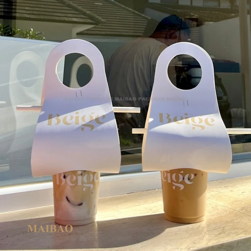 Одноразовая упаковка для одной чашки, крафт-бумага, портативный держатель для чашки на вынос, упаковка для чая с молоком, держатель для чашки, полка