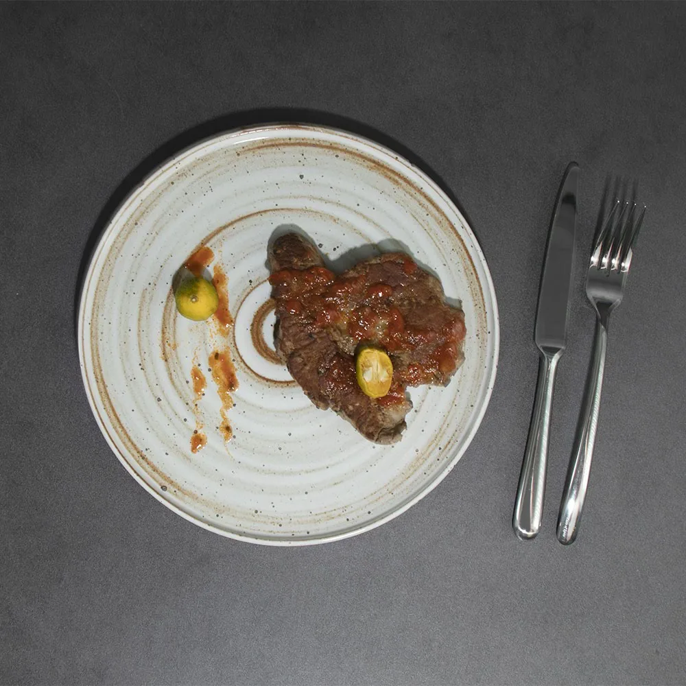 Тарелка с полным набором услуг Посуда Керамические тарелки Столовая посуда Фарфоровый набор Керамическая тарелка Фарфор