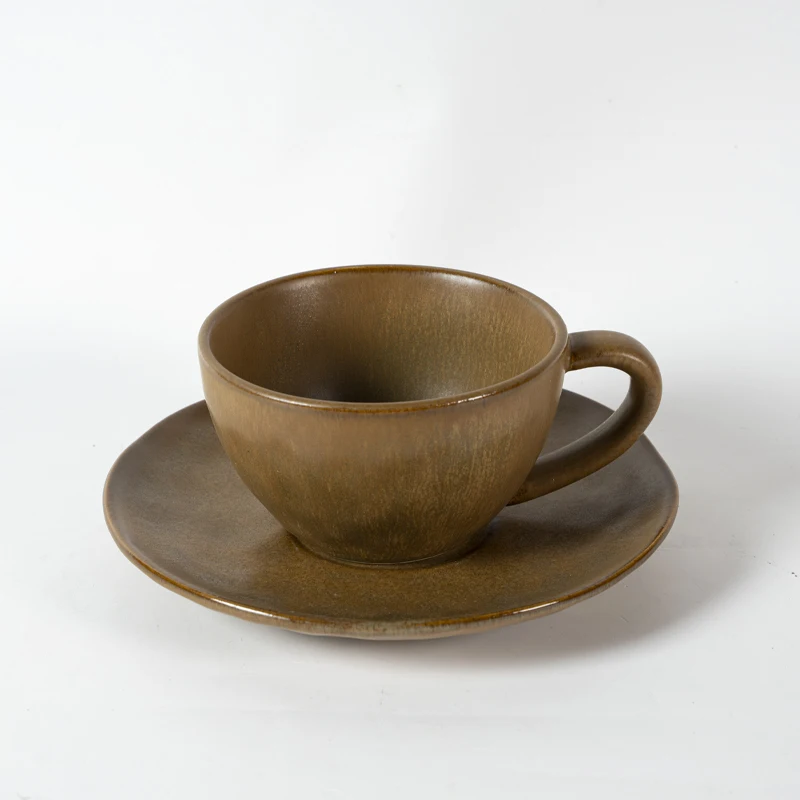 Керамический набор посуды цвета хаки для ресторана, бесплатная доставка, японские роскошные тарелки индивидуального дизайна
