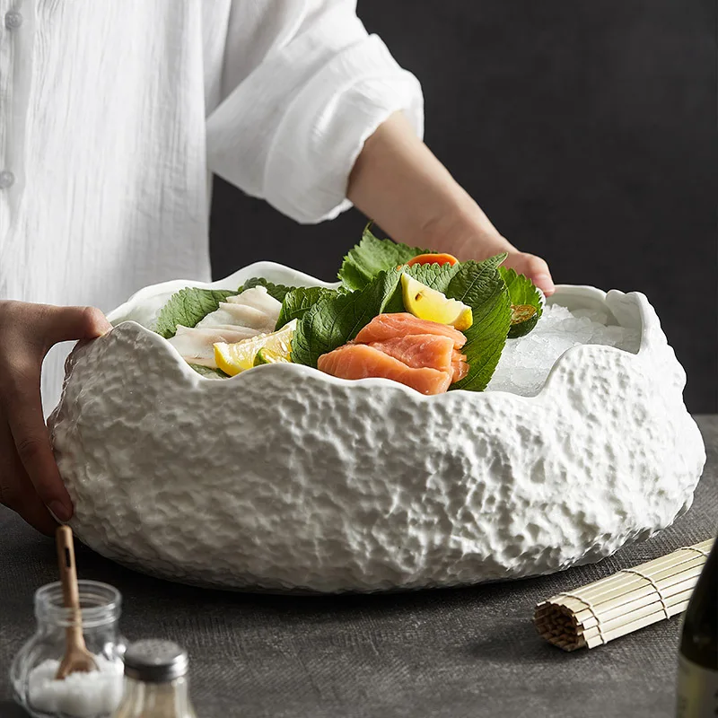 Wholesale European Light Luxury Household Ceramic Western Restaurant Beef Bone China Tableware Porcelain Plate