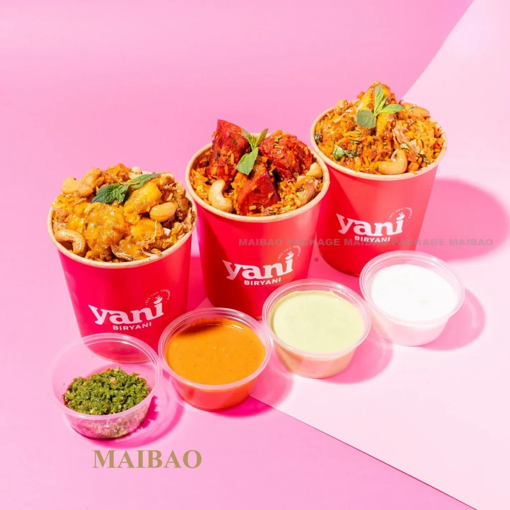 Контейнеры на вынос для ресторана, еды, рисового супа, биоразлагаемые одноразовые одноразовые крафт-бумаги, картонные салатницы с крышкой