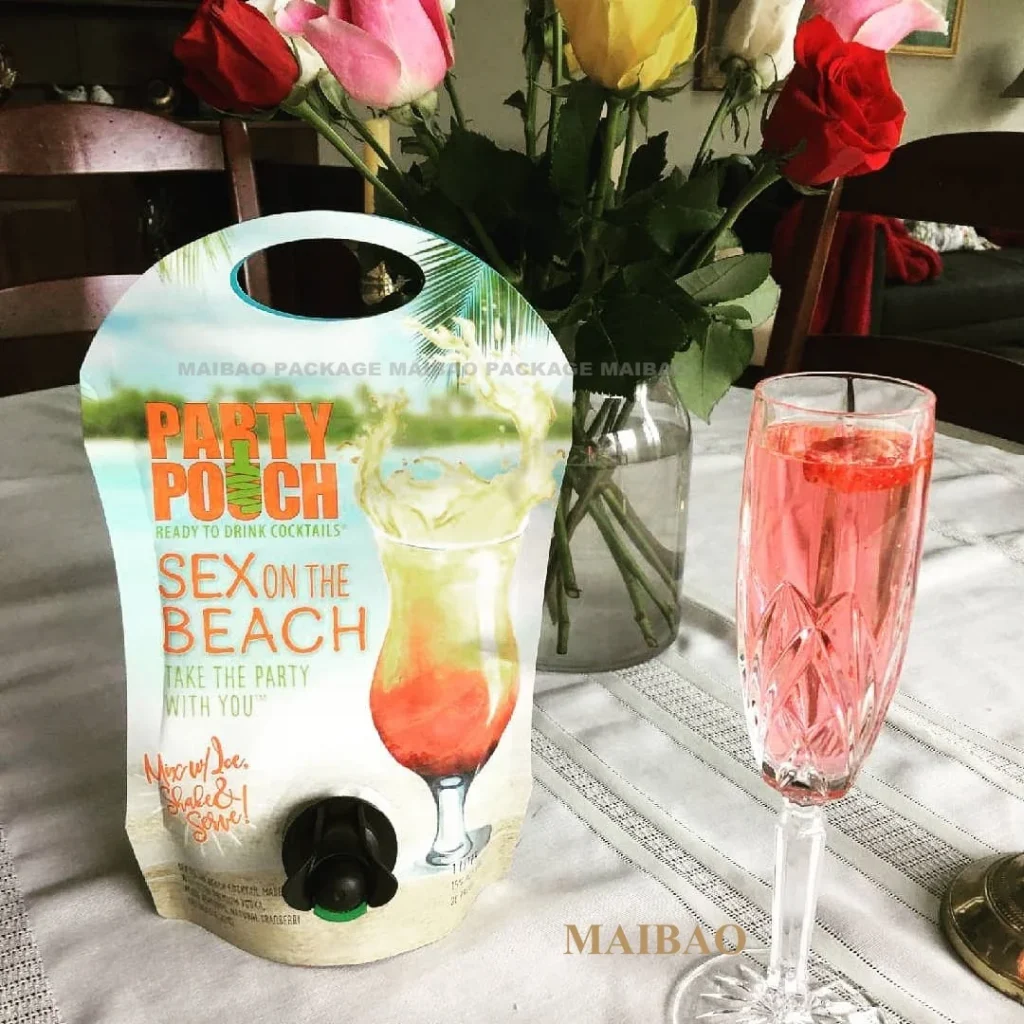 Индивидуальная устойчивая многоразовая упаковка для соков, напитков, пищевых продуктов, биоразлагаемая сумка Pla Pbat для жидкости, стоячий носик с верхним носиком