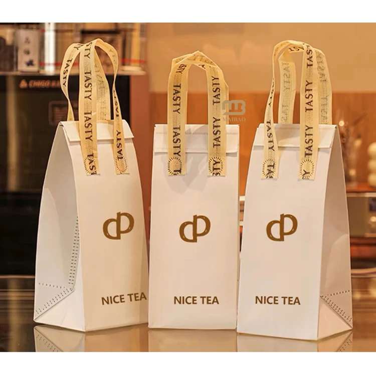 Изготовленная на заказ большая сумка-холодильник Нетканая изоляционная сумка-холодильник для горячих/холодных напитков, кофе, чая с собой, большая изолированная сумка-холодильник для десертов