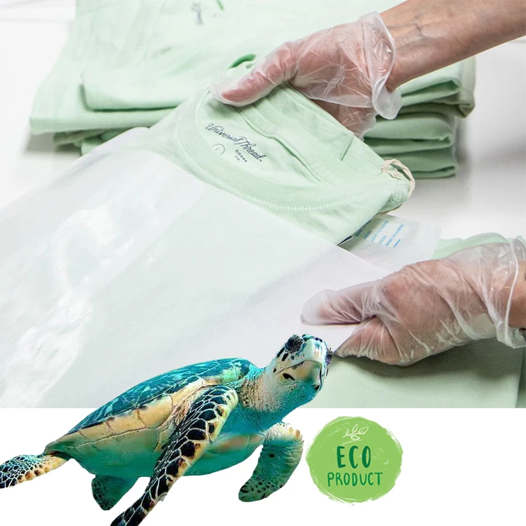 100% новый материал, переработанный, деградировавший транспортировочный мешок, мини-полупрозрачные пакеты из пергамина, восковой бумаги, почтовые пакеты на заказ для одежды