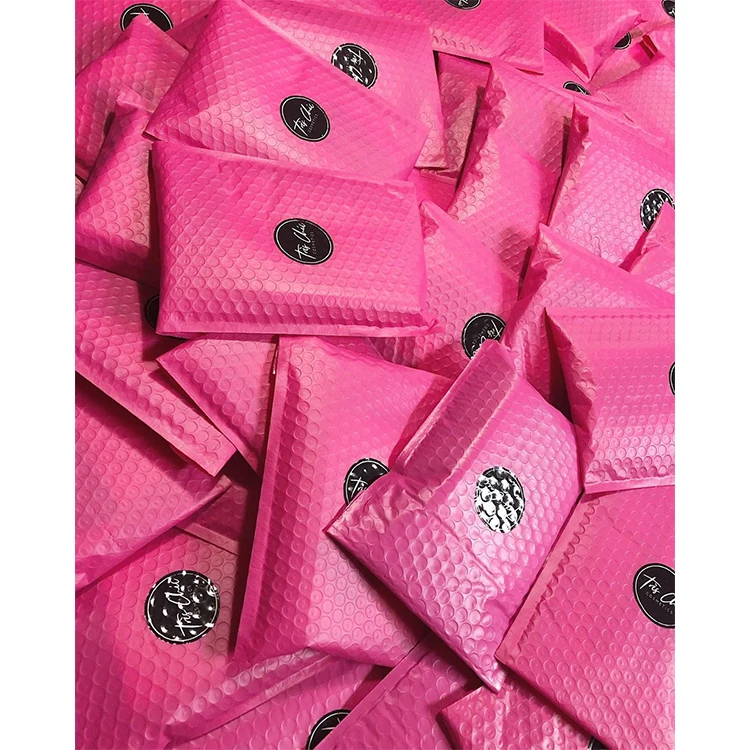 4×8 6×9 6×10 Устойчивый экологически чистый биологический логотип PBAT Custom Custom Compostable Bubble Polymailer Padded Mailer