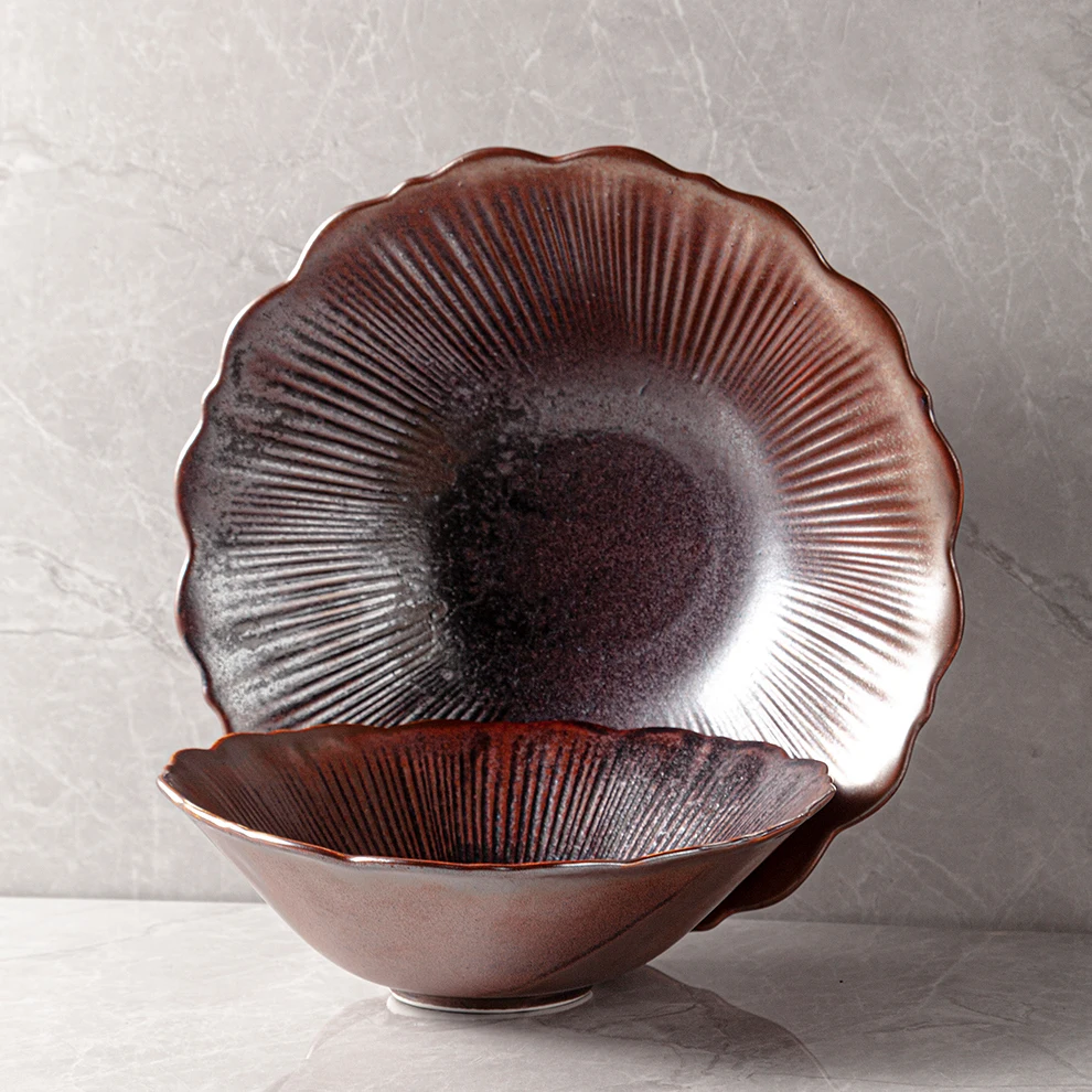 Наборы столовой посуды Роскошные фарфоровые золотые керамические домашние обеденные тарелки на заказ Набор керамической посуды