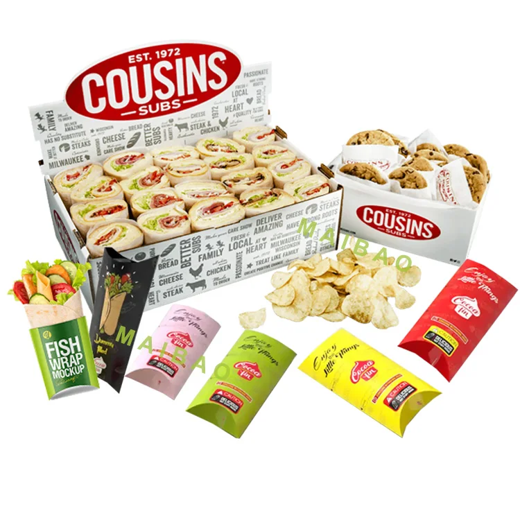 Оптовый индивидуальный логотип, одноразовый биоразлагаемый пирог для гриля, крафт-бумага для буррито, упаковка для еды, шаурмы, упаковка в коробку