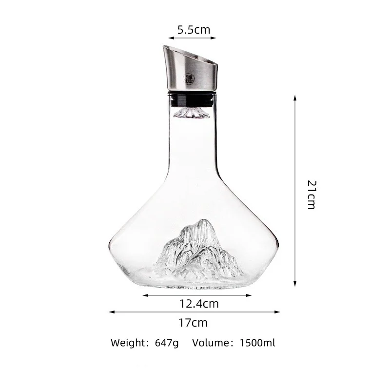Современный дизайн, высококлассный набор бокалов для красного вина со скошенной горловиной, бытовой хрустальный графин для вина без свинца