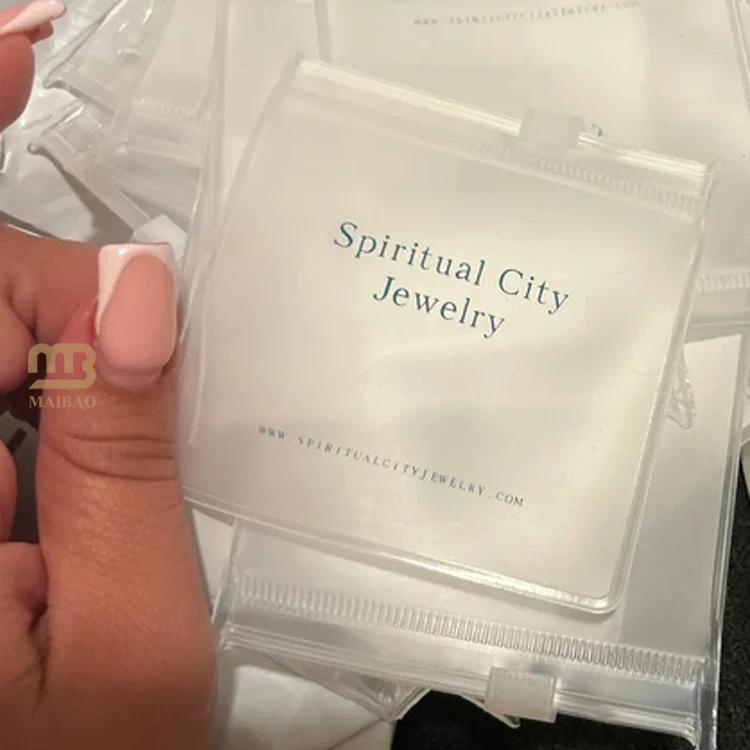 Маленькие ювелирные изделия с принтом на заказ, матовая упаковка, пластиковые пакеты, оптовая продажа, сумки на молнии с логотипами, мини-серьги, сумка на молнии с застежкой-молнией