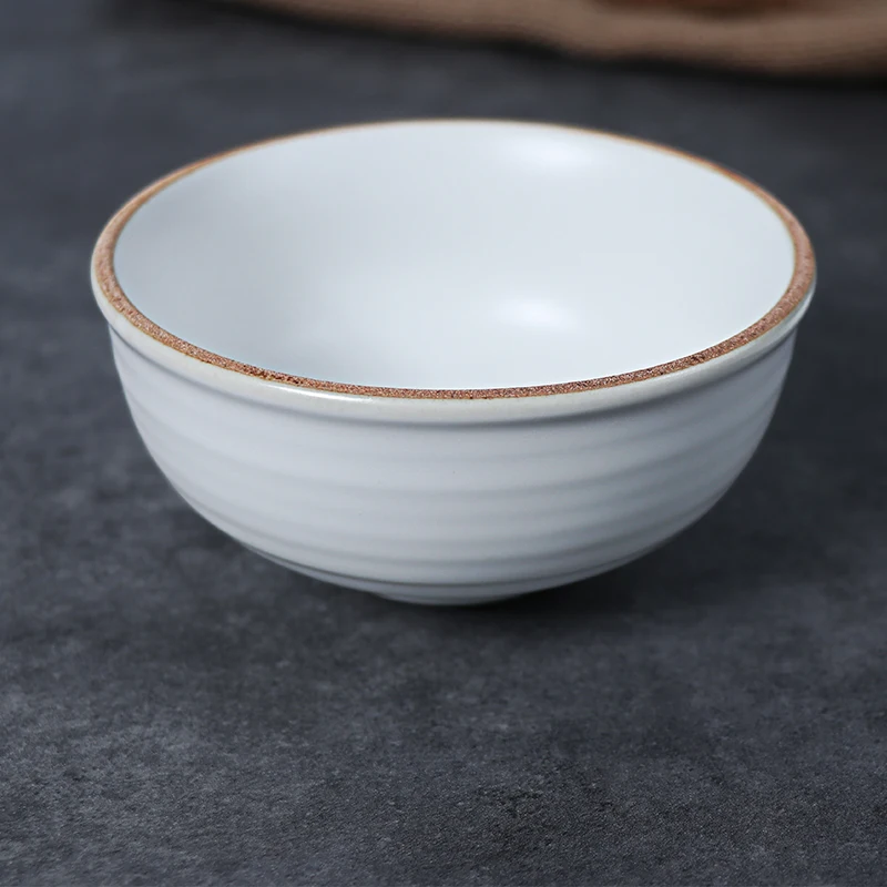 Керамическая чаша для лапши, 5-дюймовые сервировочные миски для ресторана, кухонная столовая посуда для отеля