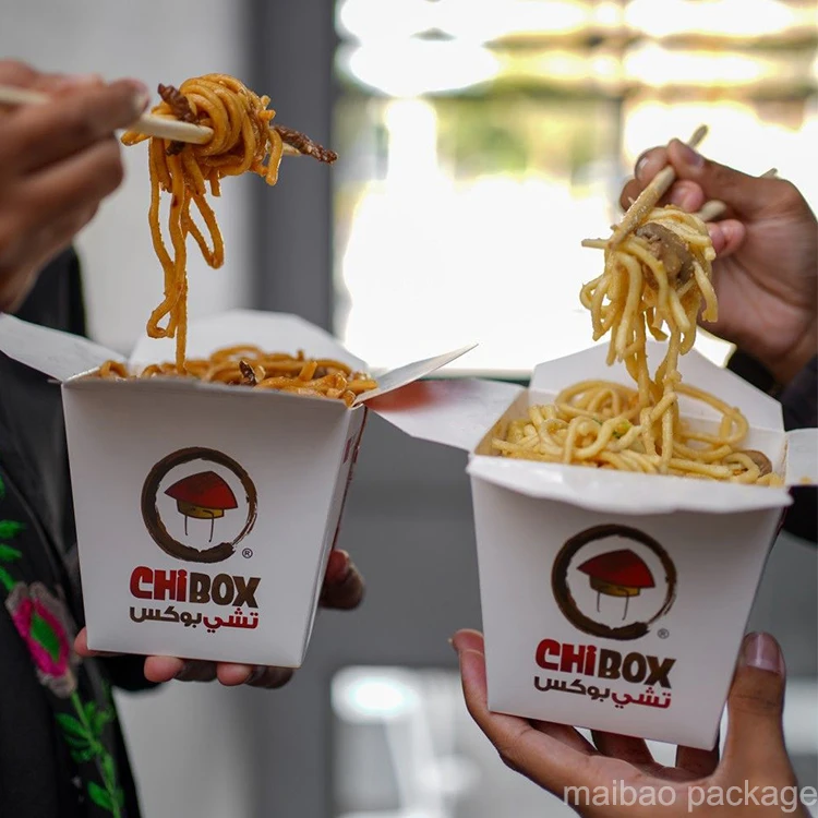 Крафт-бумага с принтом клиента, коробка для донера, кебаба, упаковка для шаурмы, лапши, коробки на вынос, контейнер для еды, одноразовая коробка