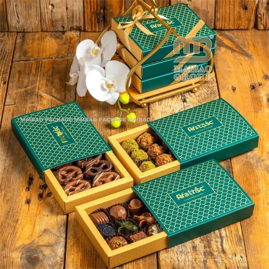 Роскошная шоколадная коробка, упаковка в Аравию, Рамадан, коробка со свежими финиками, золотая коробка из Саудовской Аравии, подарок на Ид Мубарак, упаковка для сухих фиников