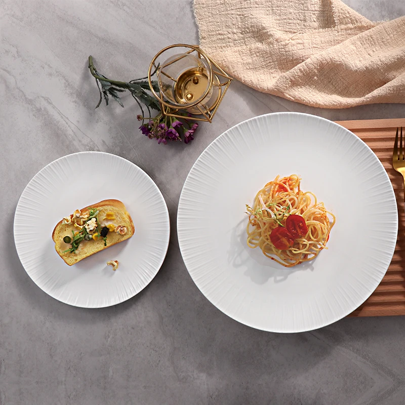 Легкий новый изысканный китайский обеденный сервиз Chaozhou, керамический роскошный обеденный сервиз из кости белого цвета, тарелка, посуда для ресторана, отеля