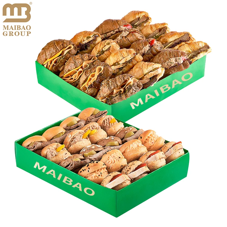 Напечатанная на заказ одноразовая эко-гофрированная упаковочная коробка для гамбургеров, контейнеры для фаст-фуда, коробки для еды, ресторан, картофель фри, коробка для пиццы