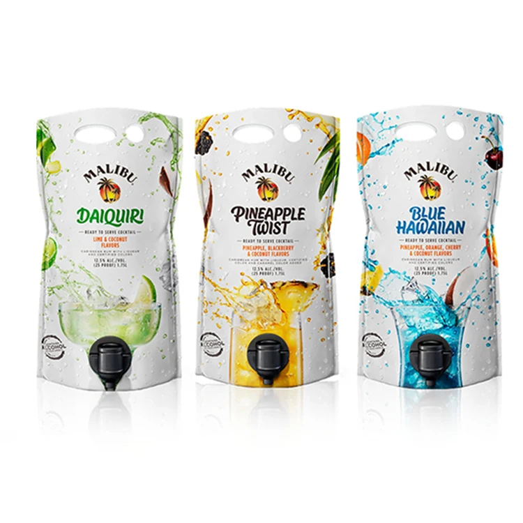 Индивидуальная устойчивая многоразовая упаковка для соков, напитков, пищевых продуктов, биоразлагаемая сумка Pla Pbat для жидкости, стоячий носик с верхним носиком