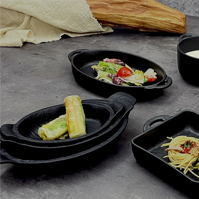Скандинавский набор для выпечки, высококачественные матовые формы для выпечки, черный набор для выпечки для ресторана