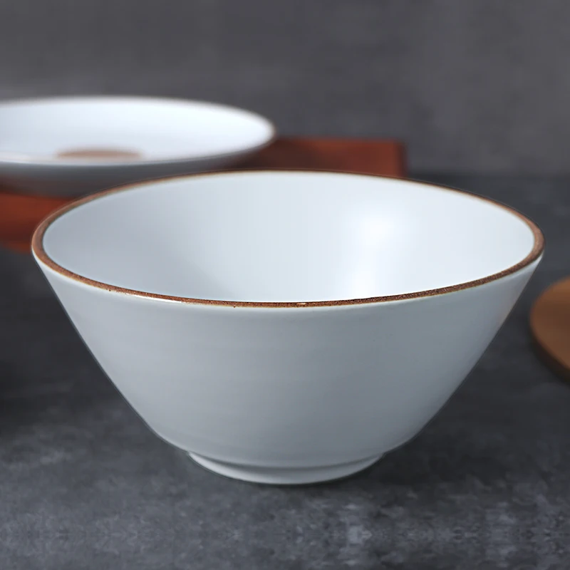 Керамическая чаша для лапши, 5-дюймовые сервировочные миски для ресторана, кухонная столовая посуда для отеля