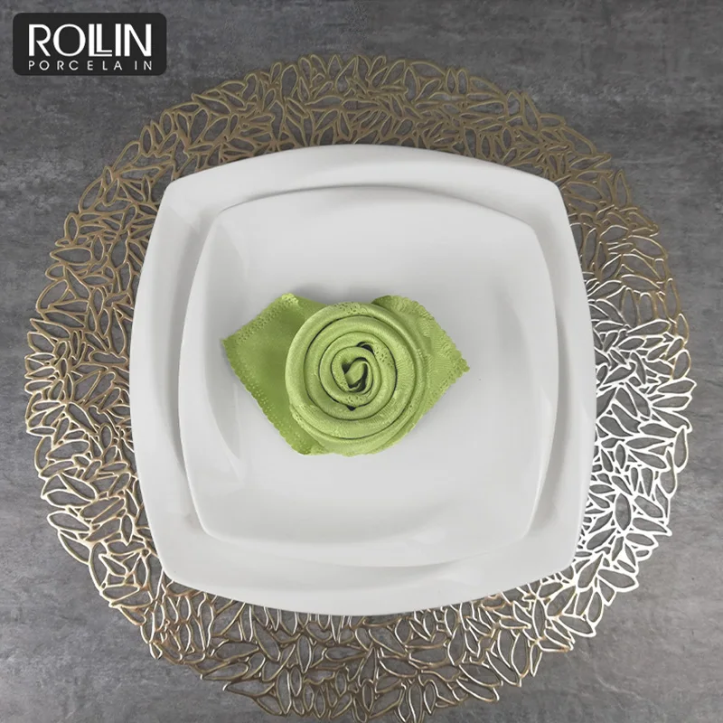 Китайские тарелки, обеденная тарелка, квадратные тарелки для ресторанов