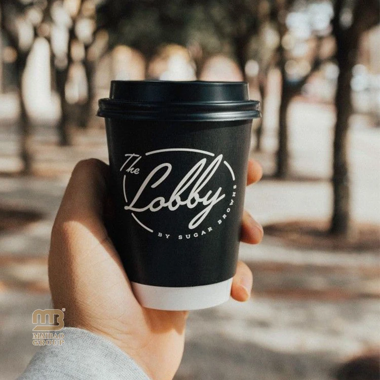 Бумажные стаканчики для кофе по индивидуальному заказу, 6 унций, 7 унций, 600 мл, 12 16 унций, бумажные стаканчики с двойными стенками, одноразовые крафт-бумажные стаканчики для чая, горячие напитки, кофейная чашка с крышкой