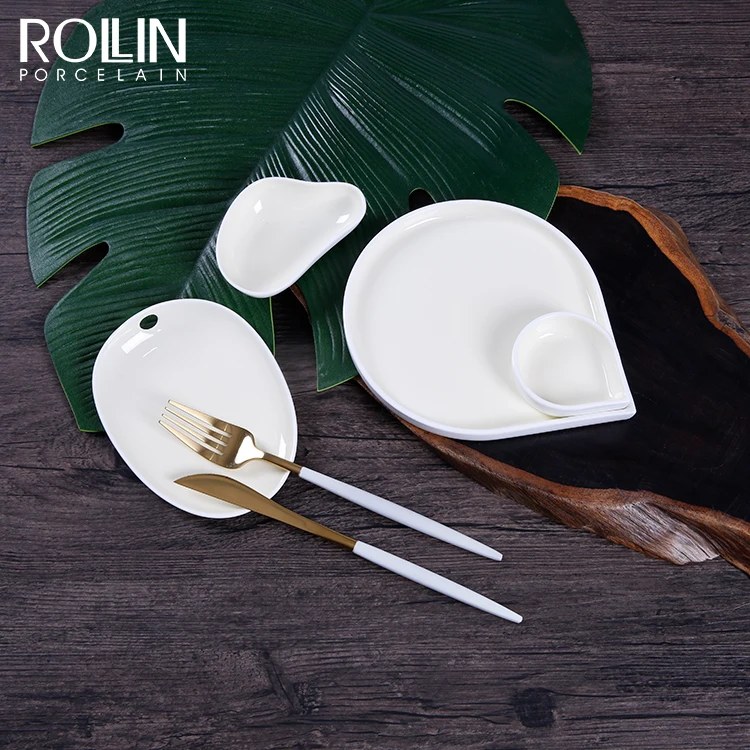 Отель Ресторан Используемая Цветная Глазурованная Банкетная Свадебная Обеденная Тарелка Набор Керамическая Фарфоровая Цветная Посуда