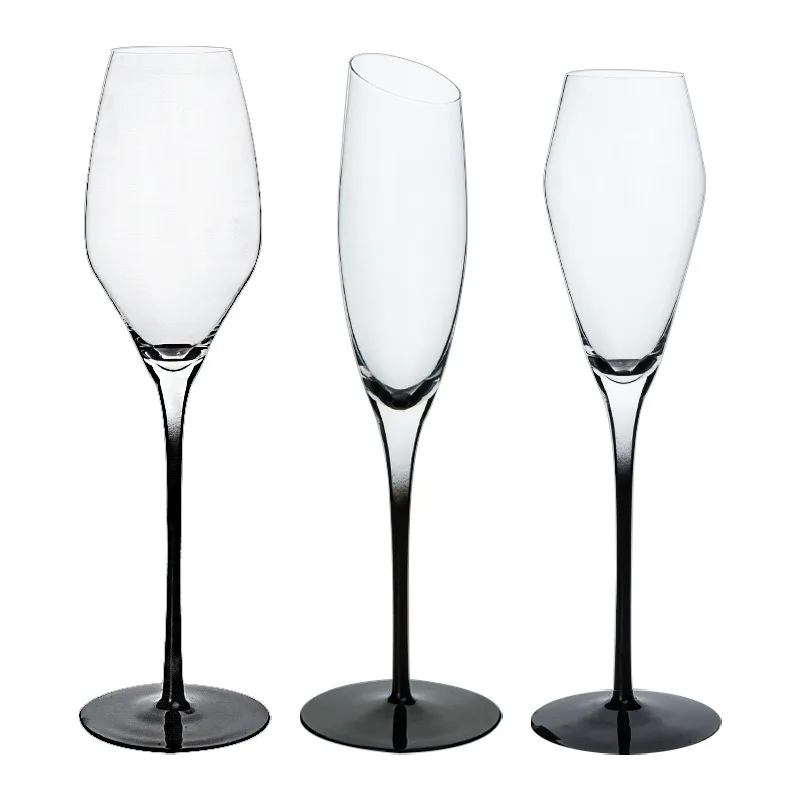 Оптовые европейские высококачественные уникальные прозрачные бокалы для вина ручной выдувки на заказ