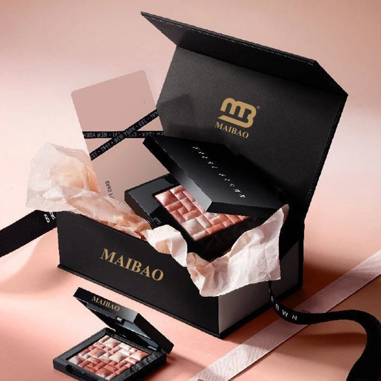 Роскошное жесткое ожерелье на заказ, упаковочная коробка для ювелирных изделий, складная подарочная коробка с магнитной застежкой, уход за кожей, одежда для волос, доставка, бумажная коробка