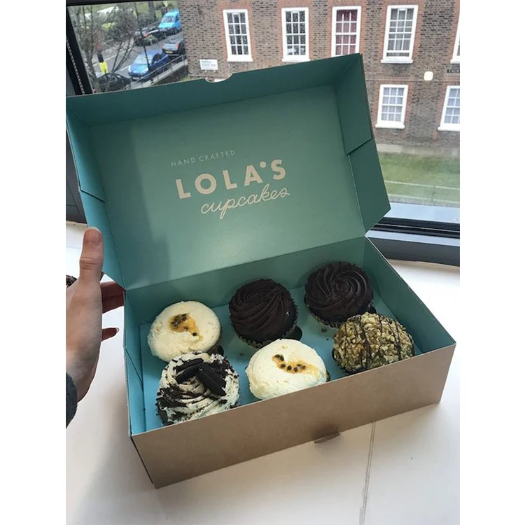 Складная плоская картонная коробка для мини-пончиков, роскошная упаковочная коробка для миндального печенья, розовый круассан, кондитерские изделия, пекарня, торт, бумажная коробка