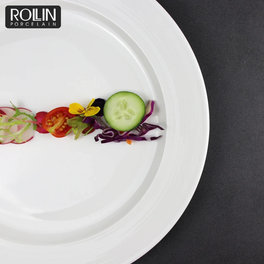 Удобства в отеле, фарфоровая белая обеденная тарелка, кухонные тарелки, керамический набор тарелок для шведского стола для ресторана общественного питания