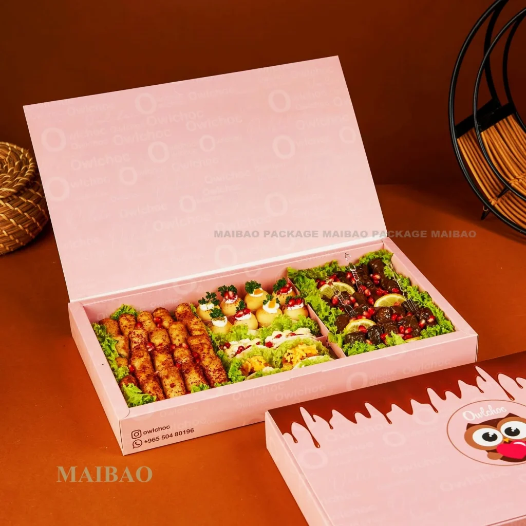 Изготовленная на заказ коробка для упаковки десертов для свиданий. Роскошная упаковка для свиданий. Шоколадная бумажная коробка, упаковочная коробка для кондитерских изделий на вынос, пахлава, тортов, хлебобулочных изделий.