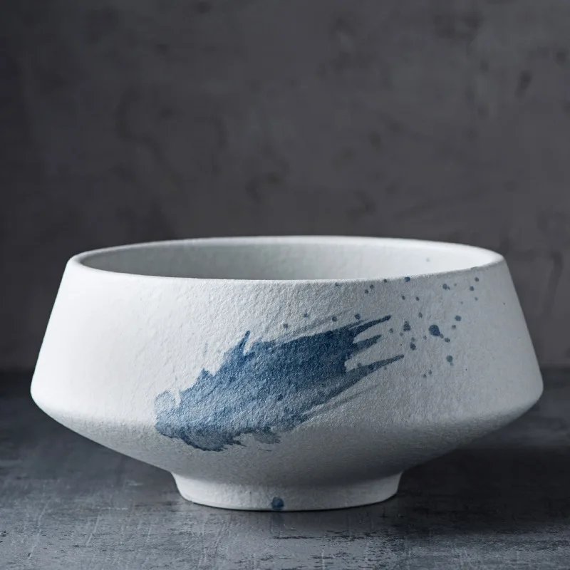 Сервировочное блюдо, керамическая миска для супа, уникальный дизайн, ресторанная посуда, винтажный стиль, овальная форма ракушки, глазурь, глубокий фарфор